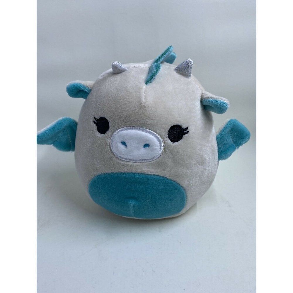 NWOT Squishmallow COLEY the DRAGON 5" plush soft cute GRAY Soft Easter Basket